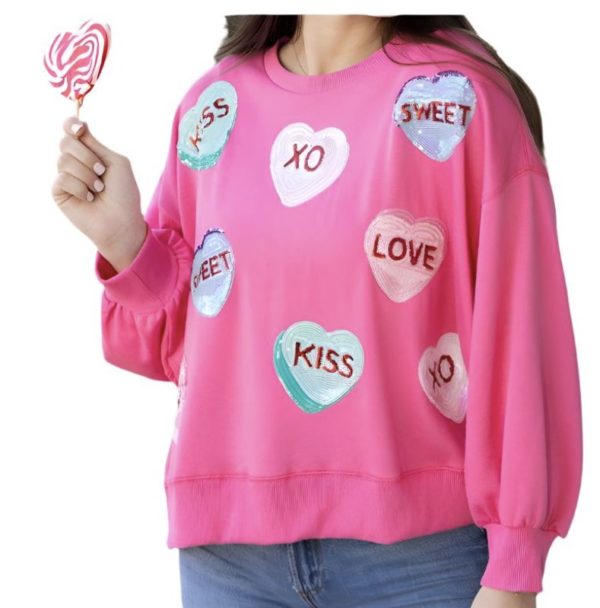 Millie Candy Heart Sweatshirt