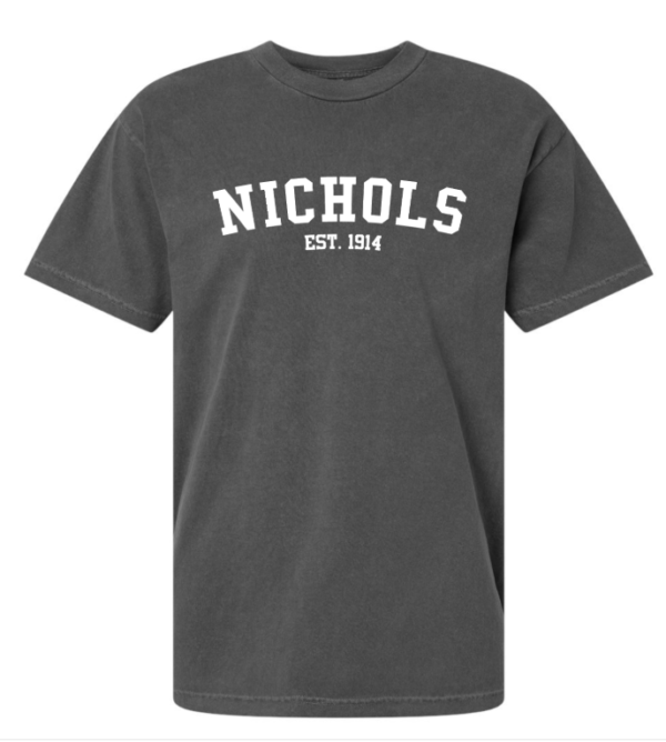 Nichols Collegiate Tee - Faded Black